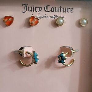 JUICY COUTURE 3 SETS OF EARRINGS